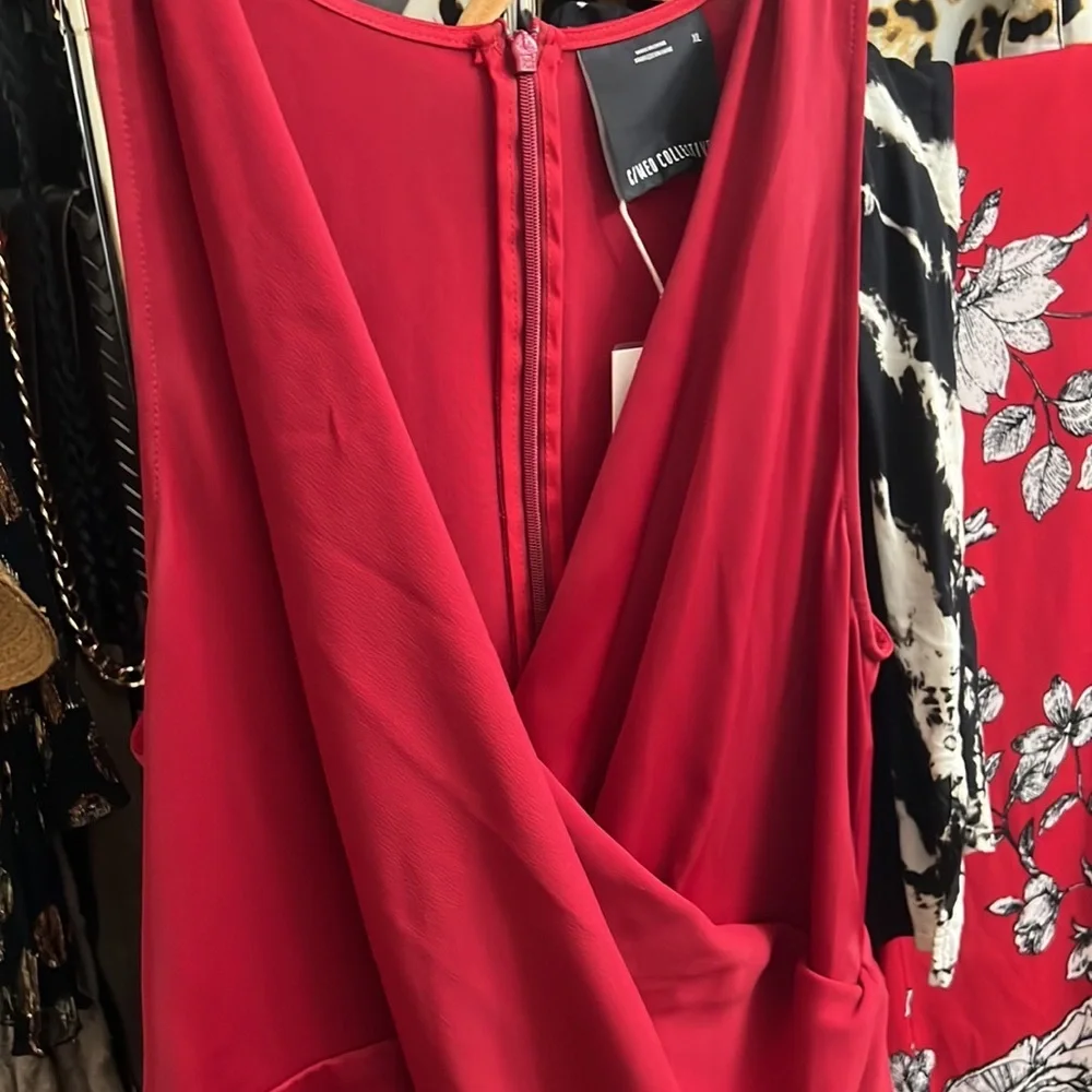 c/MEO Influential Dress in Crimson NWT XL - Picture 4 of 8